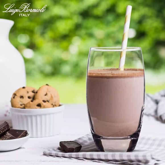 Luigi Bormioli Signed Crescendo Drinking Glasses Set of 8~ 4-20oz and 4-15oz - Picture 4 of 6